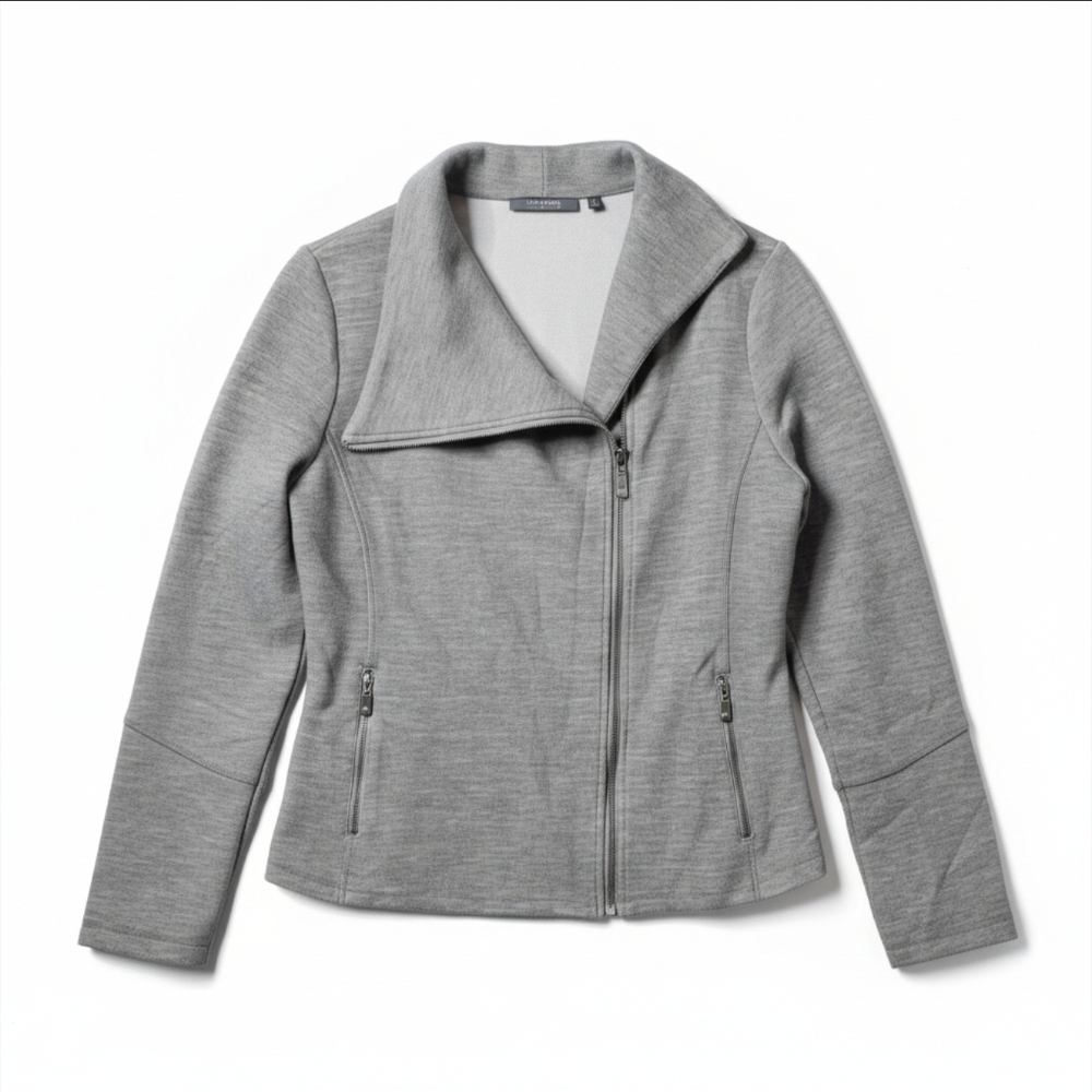 Lisa Rinna Collection Gray Cardigan Medium Sweater - Great Condition